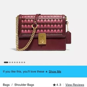 COACH Woven Hutton Shoulder Bag